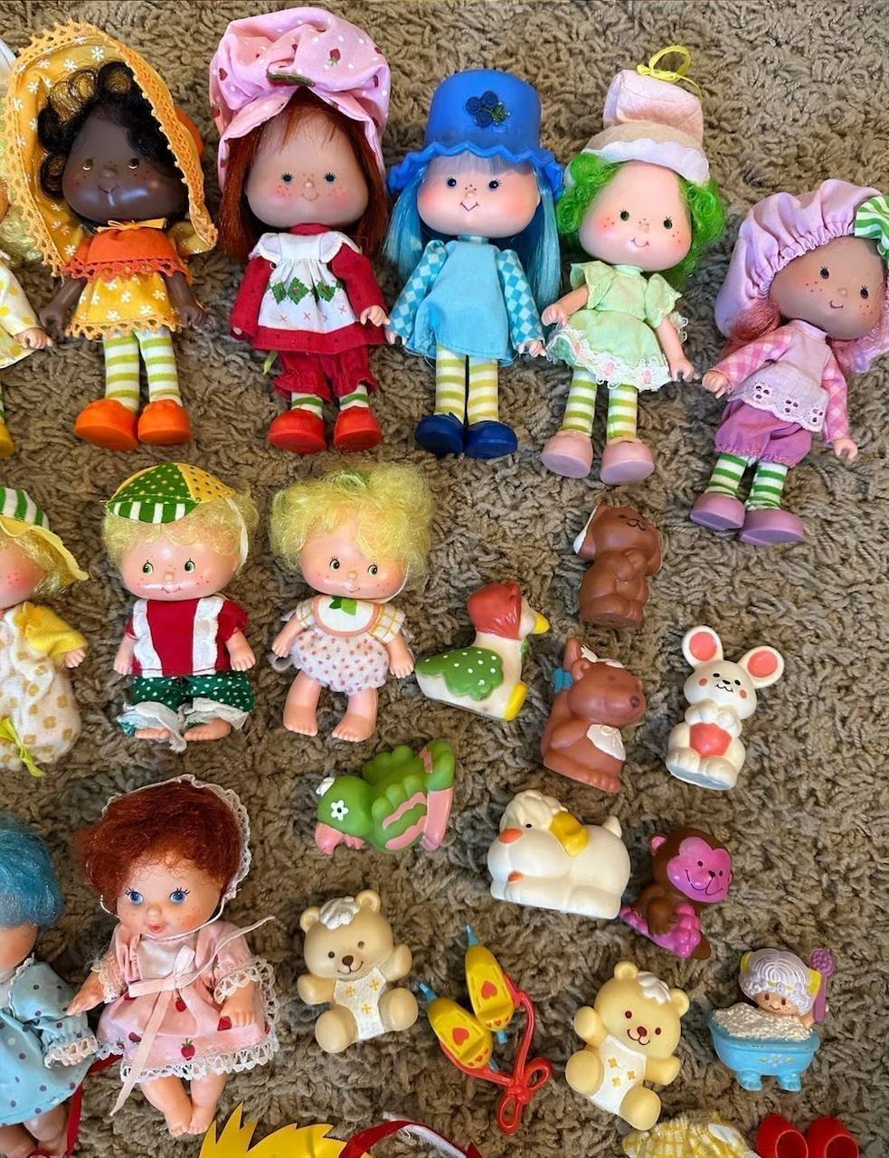 Vintage Strawberry Shortcake Deluxe Carry Cases – 1980s with Characters, Pets & Accessories