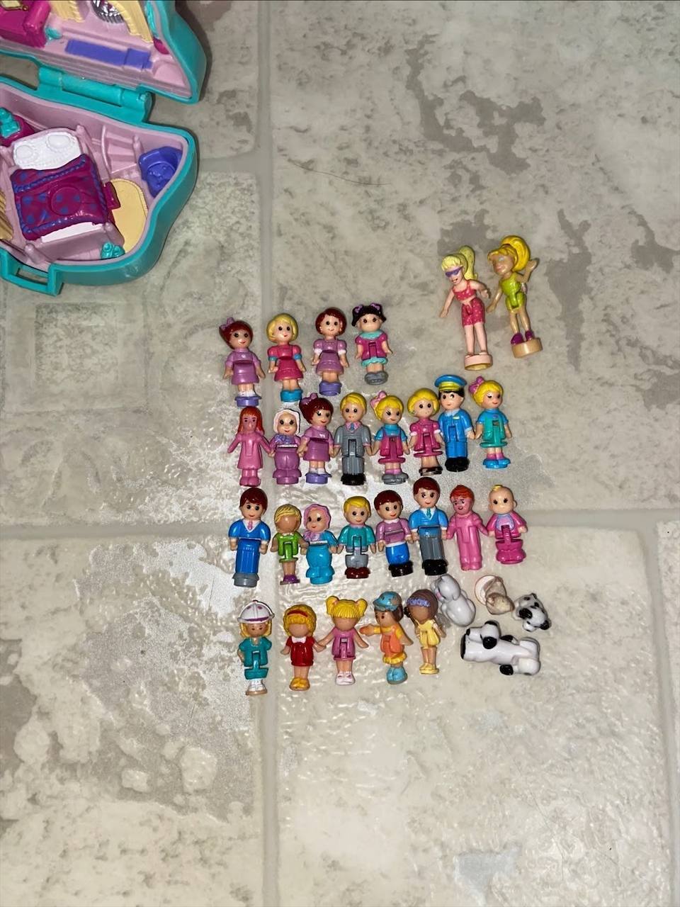 Vintage Bluebird Polly Pocket Collection – 1990s Compact Playsets & Mini Dolls Lot – Rare Retro Toys"