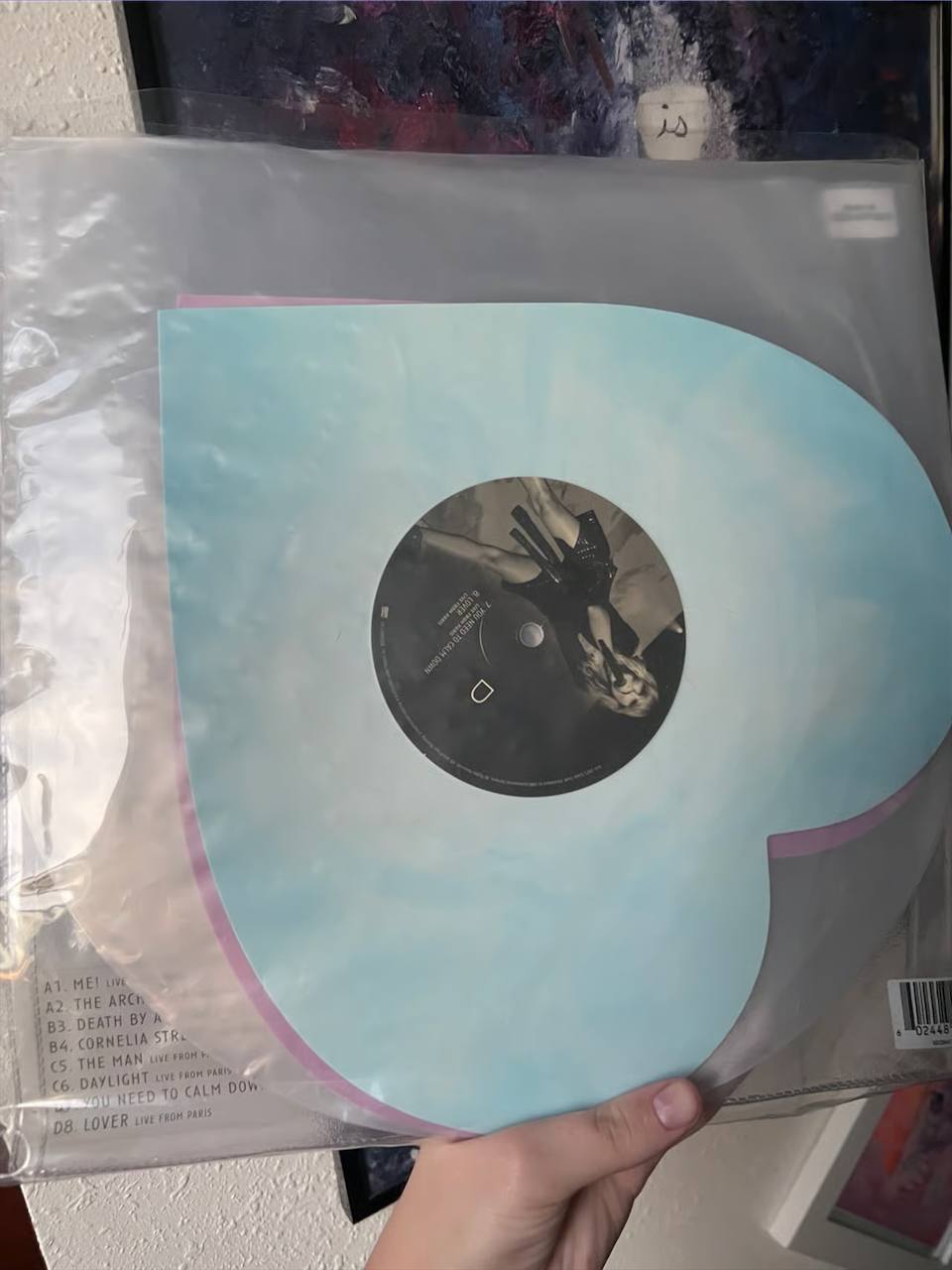 Taylor Swift – Lover (Live From Paris) Vinyl – Original 2023 Heart-Shaped First Pressing